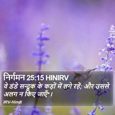 निर्गमन 25:15 HINIRV Bible Verse Image