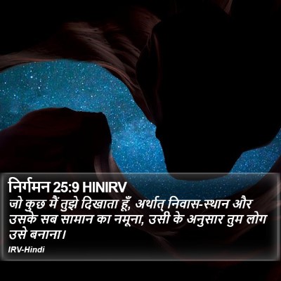 निर्गमन 25:9 HINIRV Bible Verse Image