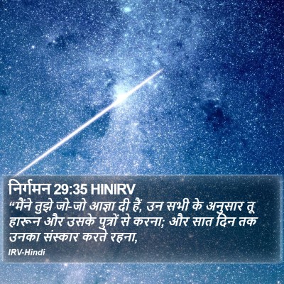 निर्गमन 29:35 HINIRV Bible Verse Image
