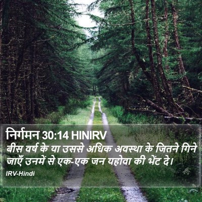 निर्गमन 30:14 HINIRV Bible Verse Image
