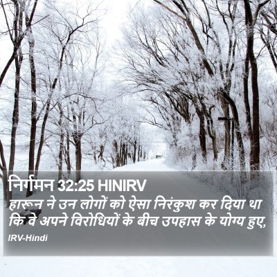 निर्गमन 32:25 HINIRV Bible Verse Image