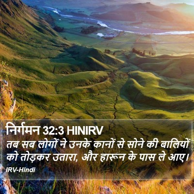निर्गमन 32:3 HINIRV Bible Verse Image