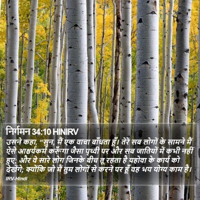 निर्गमन 34:10 HINIRV Bible Verse Image