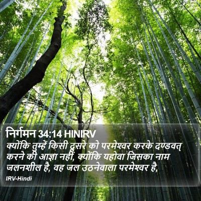 निर्गमन 34:14 HINIRV Bible Verse Image