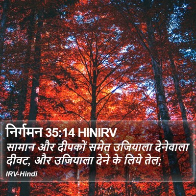 निर्गमन 35:14 HINIRV Bible Verse Image