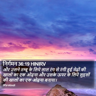 निर्गमन 36:19 HINIRV Bible Verse Image