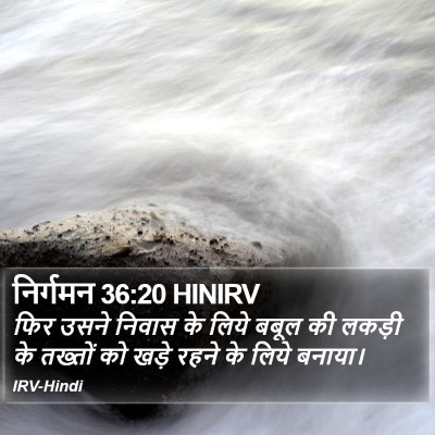 निर्गमन 36:20 HINIRV Bible Verse Image