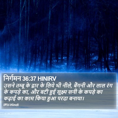 निर्गमन 36:37 HINIRV Bible Verse Image