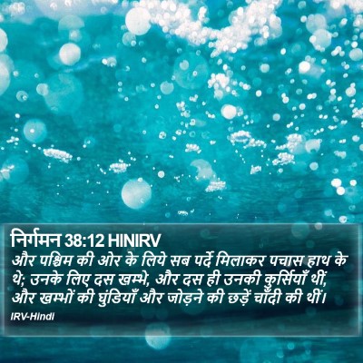 निर्गमन 38:12 HINIRV Bible Verse Image