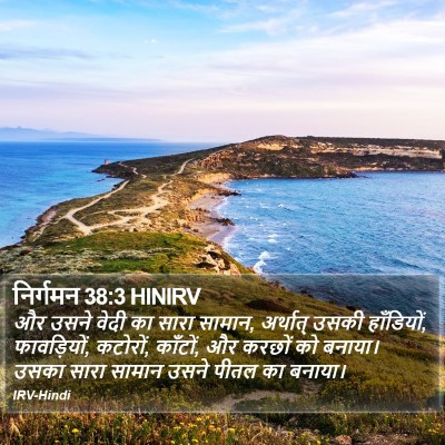 निर्गमन 38:3 HINIRV Bible Verse Image