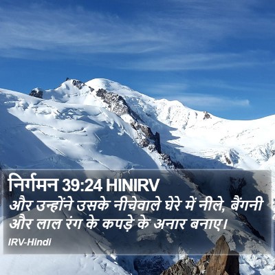 निर्गमन 39:24 HINIRV Bible Verse Image