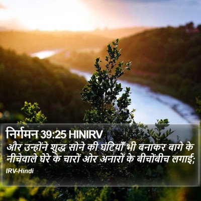 निर्गमन 39:25 HINIRV Bible Verse Image