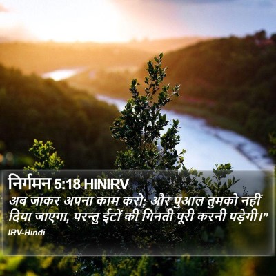निर्गमन 5:18 HINIRV Bible Verse Image