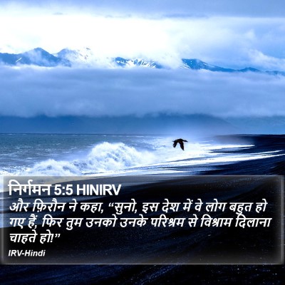 निर्गमन 5:5 HINIRV Bible Verse Image