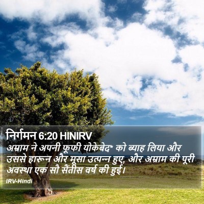 निर्गमन 6:20 HINIRV Bible Verse Image
