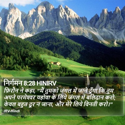 निर्गमन 8:28 HINIRV Bible Verse Image
