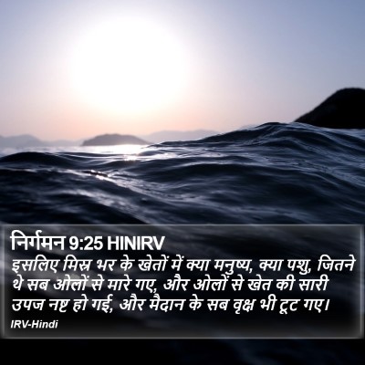 निर्गमन 9:25 HINIRV Bible Verse Image
