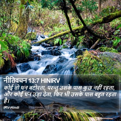नीतिवचन 13:7 HINIRV Bible Verse Image