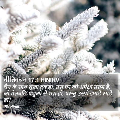 नीतिवचन 17:1 HINIRV Bible Verse Image