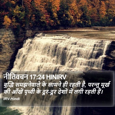 नीतिवचन 17:24 HINIRV Bible Verse Image