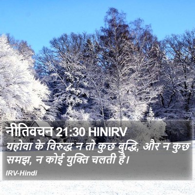 नीतिवचन 21:30 HINIRV Bible Verse Image