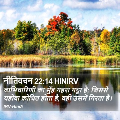 नीतिवचन 22:14 HINIRV Bible Verse Image