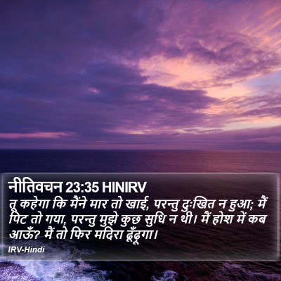 नीतिवचन 23:35 HINIRV Bible Verse Image