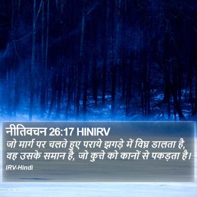 नीतिवचन 26:17 HINIRV Bible Verse Image