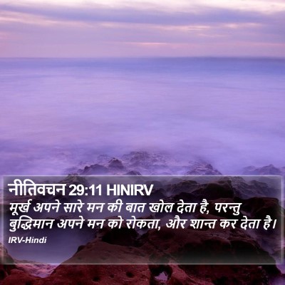 नीतिवचन 29:11 HINIRV Bible Verse Image