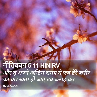 नीतिवचन 5:11 HINIRV Bible Verse Image