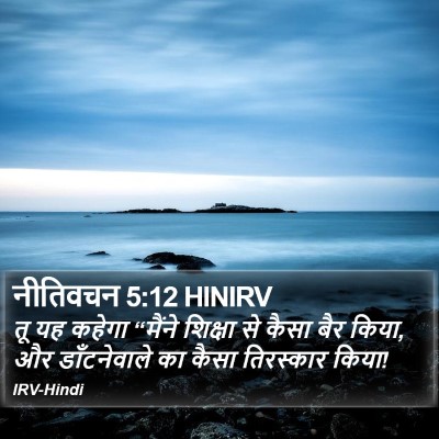 नीतिवचन 5:12 HINIRV Bible Verse Image