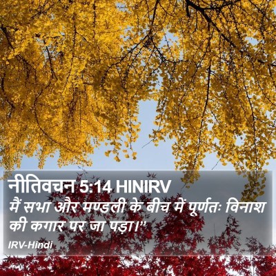 नीतिवचन 5:14 HINIRV Bible Verse Image