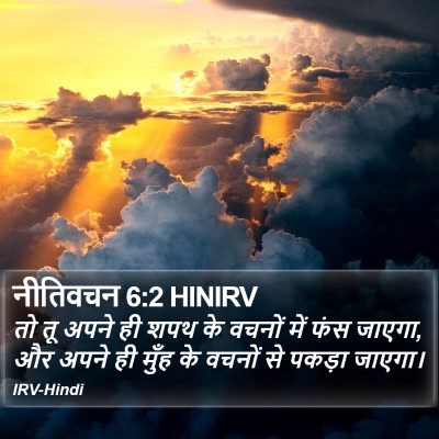 नीतिवचन 6:2 HINIRV Bible Verse Image