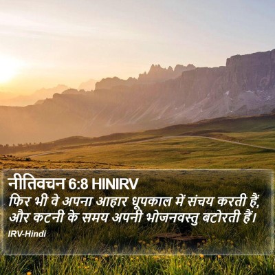 नीतिवचन 6:8 HINIRV Bible Verse Image