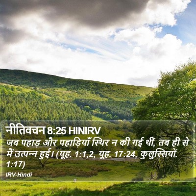 नीतिवचन 8:25 HINIRV Bible Verse Image