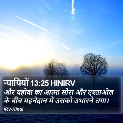 न्यायियों 13:25 HINIRV Bible Verse Image