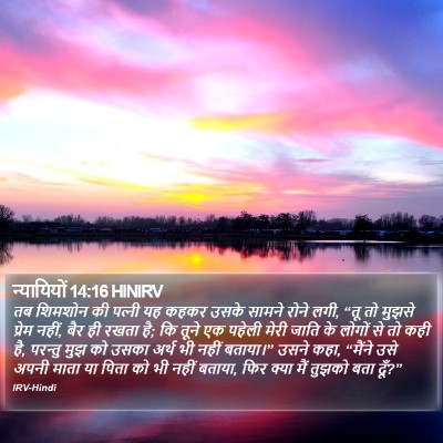 न्यायियों 14:16 HINIRV Bible Verse Image