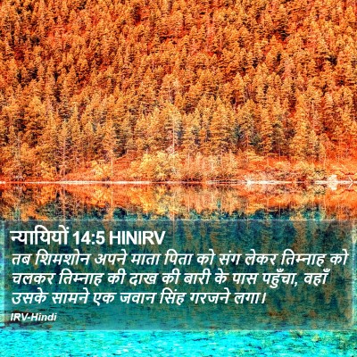 न्यायियों 14:5 HINIRV Bible Verse Image