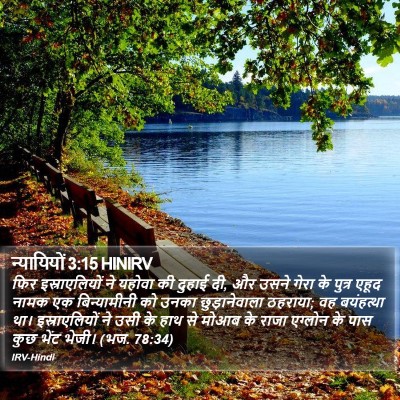 न्यायियों 3:15 HINIRV Bible Verse Image