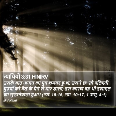 न्यायियों 3:31 HINIRV Bible Verse Image