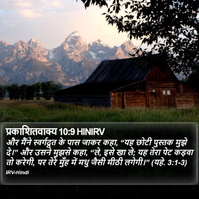 प्रकाशितवाक्य 10:9 HINIRV Bible Verse Image