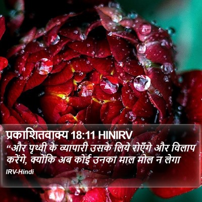 प्रकाशितवाक्य 18:11 HINIRV Bible Verse Image