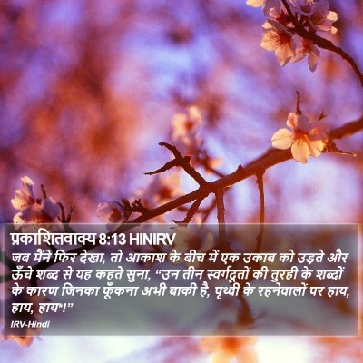 प्रकाशितवाक्य 8:13 HINIRV Bible Verse Image