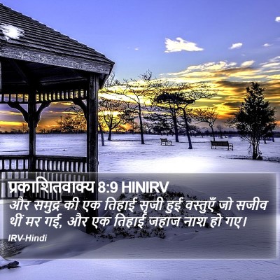 प्रकाशितवाक्य 8:9 HINIRV Bible Verse Image