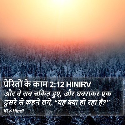 प्रेरितों के काम 2:12 HINIRV Bible Verse Image