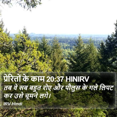 प्रेरितों के काम 20:37 HINIRV Bible Verse Image