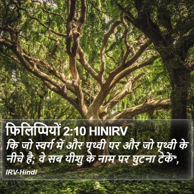 फिलिप्पियों 2:10 HINIRV Bible Verse Image