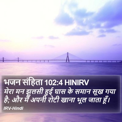 भजन संहिता 102:4 HINIRV Bible Verse Image