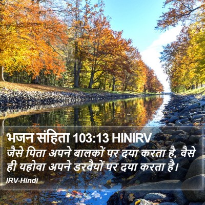 भजन संहिता 103:13 HINIRV Bible Verse Image