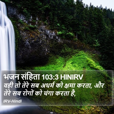 भजन संहिता 103:3 HINIRV Bible Verse Image